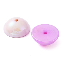 Perline acriliche trasparenti con placcatura uv&nbsp;X-OACR-Z013-04