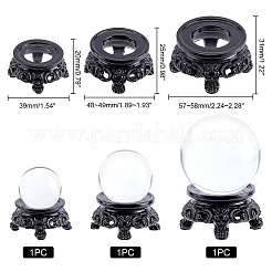 3 pedestal de exhibición de bola de cristal de resina&nbsp;ODIS-GA0001-35