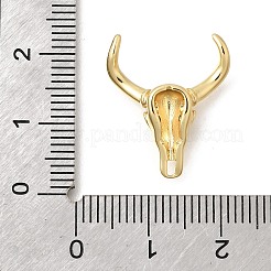 Pendentifs avec zircon cubiques à micro-pavés en laiton&nbsp;KK-D255-09G