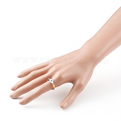 Anelli di perle di vetro&nbsp;RJEW-JR00315