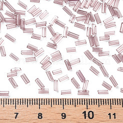 Perles de bugle de verre transparent&nbsp;SEED-N005-001-C09