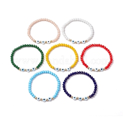 7 bracelet extensible en perles de verre&nbsp;BJEW-JB11575