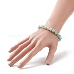 Set di bracciali elasticizzati con perline di selenite naturale tinto&nbsp;BJEW-JB09200