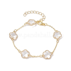 Sets aus Armbändern und Halsketten mit Glasblumengliedern&nbsp;SJEW-JS01293