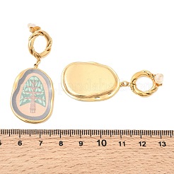 Boucles d'oreilles pendantes en acier inoxydable 304&nbsp;EJEW-A158-07A-G