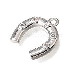 Ciondoli in ottone zirconi chiari micro pavé&nbsp;KK-K427-18P-02