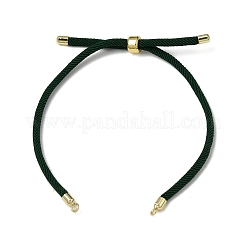Braccialetto con cordino intrecciato in nylon rotondo regolabile da 3 mm&nbsp;FB-CBAA152-04G