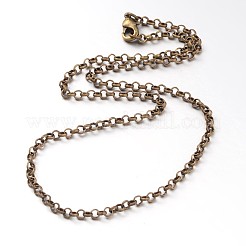 Eisen Kreuzkette Rolo Kette Halskette Herstellung&nbsp;NJEW-JN01384-04