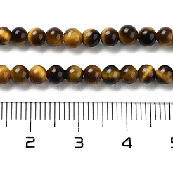 Natürlichen Tigerauge Perlen Stränge&nbsp;X-G-G099-4mm-4