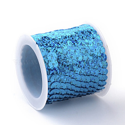 Perle di paillette in plastica ecologica&nbsp;PVC-Q092-6mm-PA10