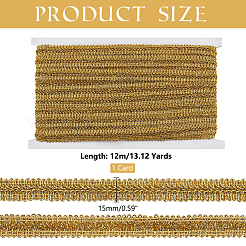 Ruban de dentelle mille-pattes en polyester&nbsp;OCOR-WH0088-43A-01