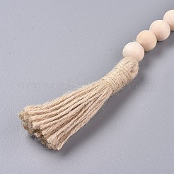 Guirlandes de perles de bois de pin&nbsp;AJEW-WH0109-79B-01