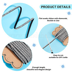 Ruban plat en faux suède de 5 m&nbsp;DIY-GA0003-83