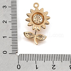 Pendenti in zirconi cubici trasparenti in micro pavè di ottone&nbsp;CU-K001-07G