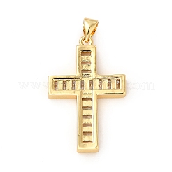 Estante de placas micro latón allanan colgantes de circonio cúbico&nbsp;KK-E072-02G