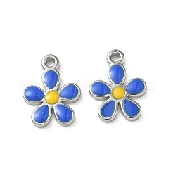 304 Edelstahl-Emaille-Anhänger&nbsp;STAS-G387-02P-B