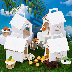 Geschenkverpackungen aus Papier mit Griffen und Fenster&nbsp;CON-WH0095-186