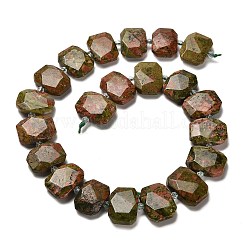 Natur Unakit Perlen Stränge&nbsp;G-H078-B13-01