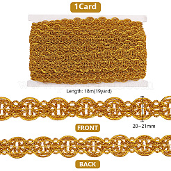 Geflochtenes Laternen-Spitzenband aus Polyester&nbsp;SENE-WH0003-36C