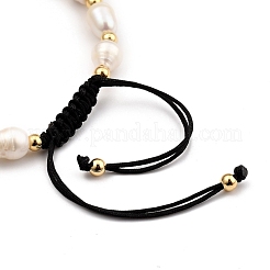 Bracciali di perline intrecciati con filo di nylon regolabile&nbsp;BJEW-JB05382-02