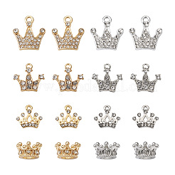 32 pièces 4 pendentifs en alliage de style strass&nbsp;PALLOY-TA0002-30
