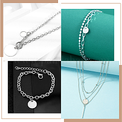 6 Stück 3 Sterlingsilber-Anhänger der Größe 925&nbsp;STER-BBC0005-38S