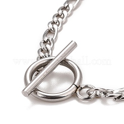 Colliers à chaîne en acier inoxydable 304 anti-ternissement&nbsp;LS-NJEW-A002-06P