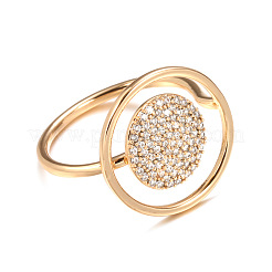 Anneaux en laiton micro pave clair zircone cubique&nbsp;FS-WG899C7-02