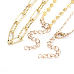 Conjuntos de collares de cadena colgante y clip&nbsp;NJEW-JN02761