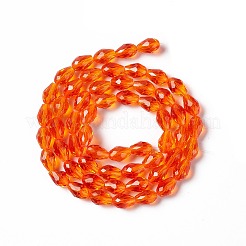 Filo di perline in vetro&nbsp;GLAA-R024-11x8mm-18
