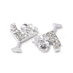 Legierung Kristall Strass Anhänger&nbsp;ALRI-H004-28P