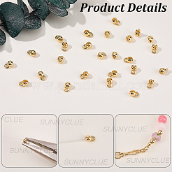 Punte di perline in ottone 30 pz&nbsp;KK-SC0007-76