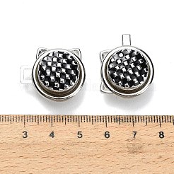 Verstellbare Jeansknopf-Anstecknadeln in Katzenkopfform aus emailliertem Aluminium&nbsp;MRMJ-P021-01P
