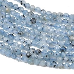Brins de perles d'aigue-marine bleu diable naturel&nbsp;GG-CBAF158-D01-06