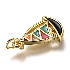 Messing Emaille Anhänger / charms&nbsp;KK-B026-22G