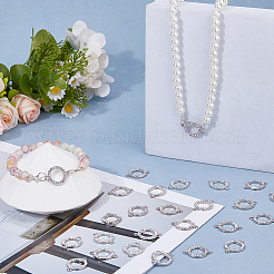Breloques de connecteur en alliage de cristal strass&nbsp;FIND-HS0002-58P
