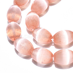 Brins de perles de sélénite naturelles teintées&nbsp;G-T138-232I
