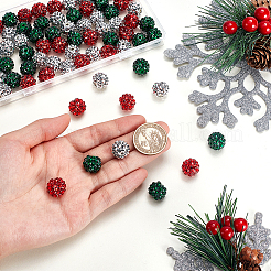 75 Stück 3 Farben Acrylharz Strass abgestufte Perlen&nbsp;RESI-GA0001-35