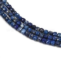Filo di Perle lapis lazuli naturali &nbsp;G-RM2025-D52-4x4mm-B