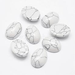 Cabochons howlite synthétiques&nbsp;G-P215-10-13x18mm