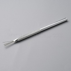 Outil de texture de brosse métallique en plumes à 7 broche en fer&nbsp;LS-TOOL-WH0134-73S