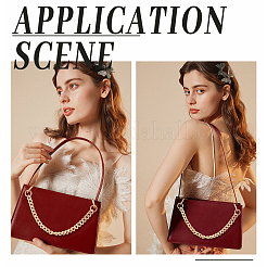 Sangle de sac à chaîne gourmette en alliage&nbsp;FIND-WH0069-85LG