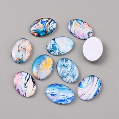 Cabochons di vetro&nbsp;GGLA-WH0002-004