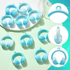 Pendentifs en acrylique opaque bicolore&nbsp;SACR-FZC0001-002B