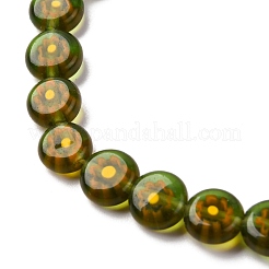 Chapelets de perles vernissées de millefiori manuelles&nbsp;LAMP-G164-12E