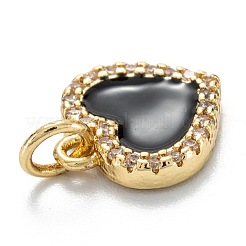 Pendentifs en laiton zircon cubique transparent&nbsp;ZIRC-M115-43G-E
