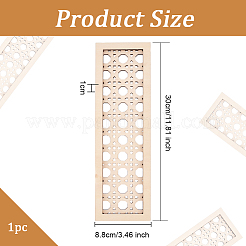 Hohle 3D-Buchstaben-Wandaufkleber aus Holz&nbsp;HJEW-WH0043-57I