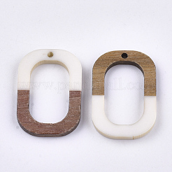 Pendentifs en bois de résine et de noyer&nbsp;RESI-S358-07K