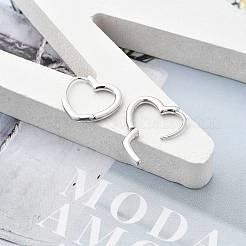 925 Sterling Silber Reifen Ohrringe&nbsp;EJEW-R001-01S