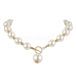 Set di collane rotonde con perle finte acriliche e orecchini pendenti da donna&nbsp;SJEW-JS01304